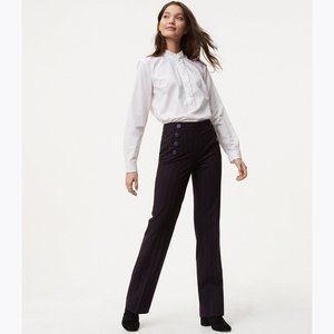 ANN TAYLOR Sailor Stripe Marisa Fit Trouser Pant 0